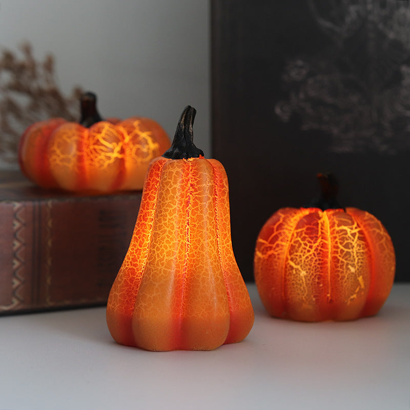 Halloweenpumpor med LED-ljus