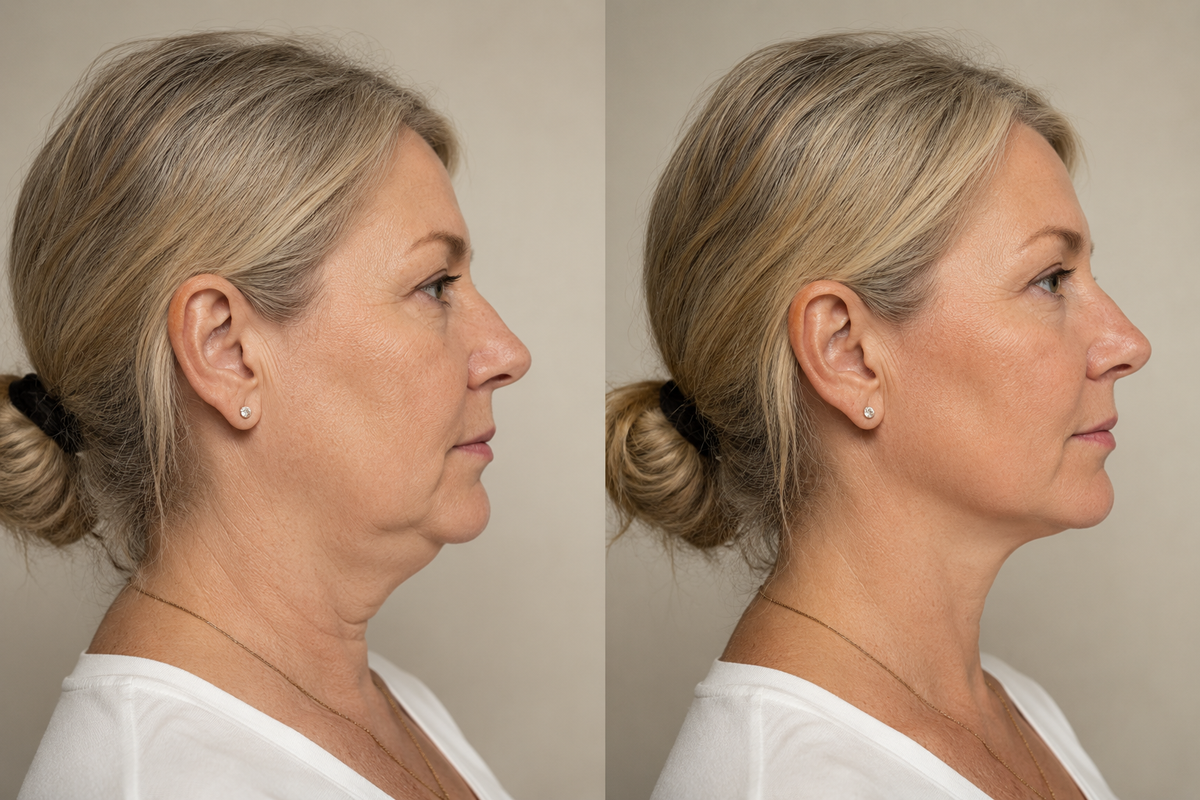 Ansiktslyftande v-shape mask