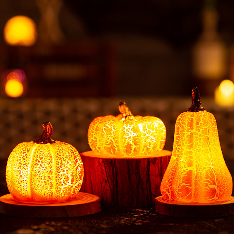 Halloweenpumpor med LED-ljus