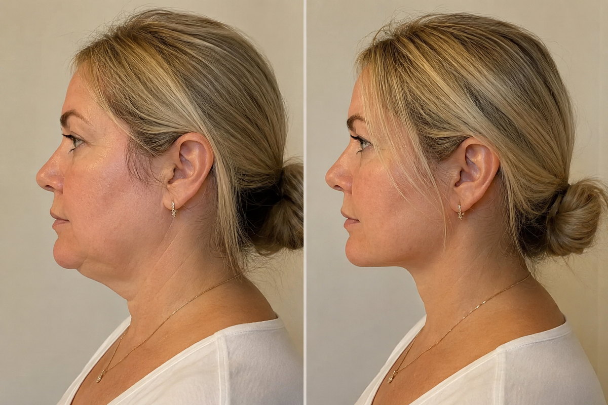 Ansiktslyftande v-shape mask