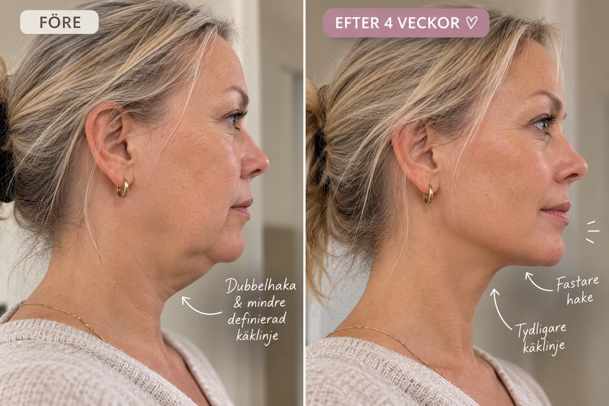 Ansiktslyftande v-shape mask