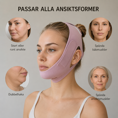 Ansiktslyftande v-shape mask